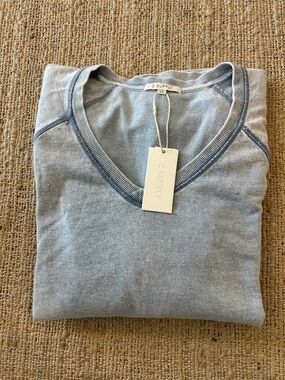 Z Supply  Easy V Denim Sweatshirt